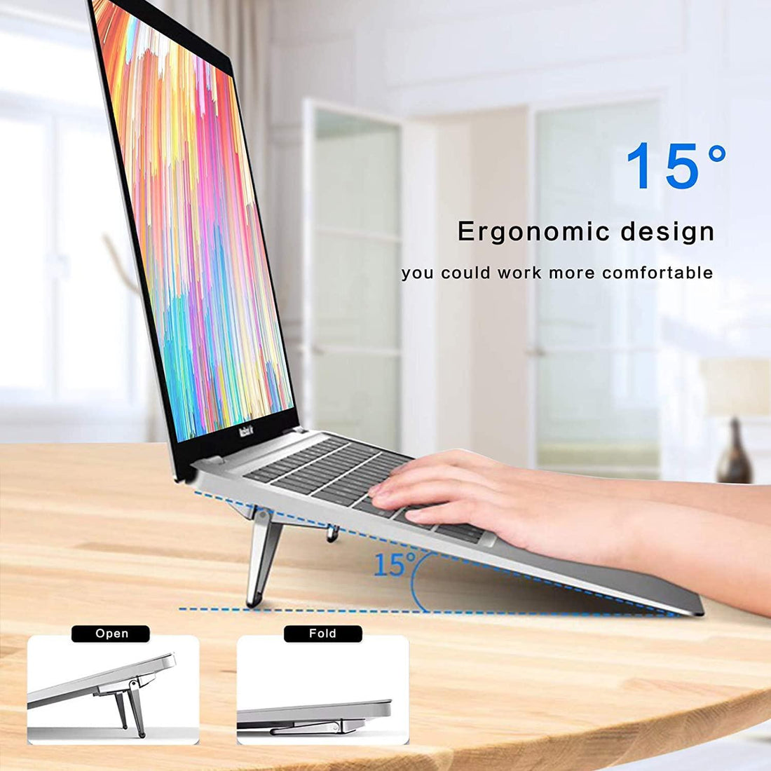 Mini Folding Laptop Stand | Best for Posture Correction | 10-17 Inch Laptops